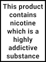 This product contains nicotine which is an addictive substance.
