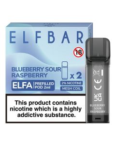 ELFBAR Elfa Prefilled Pods - Blueberry Sour Raspberry - 20mg - 2PK