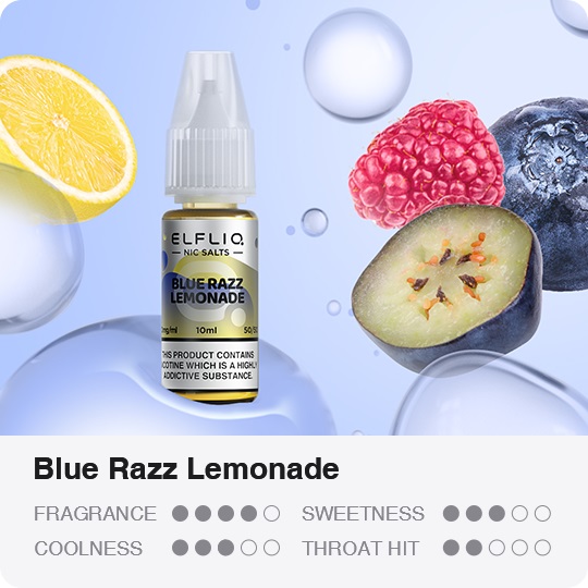 ElfLiq Blue Razz Lemonade flavour profile