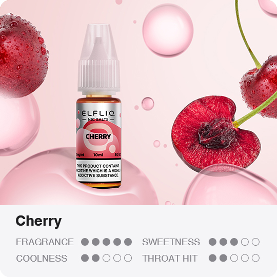 ElfLiq Cherry flavour profile