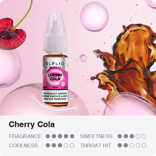 ElfLiq Cherry Cola flavour profile