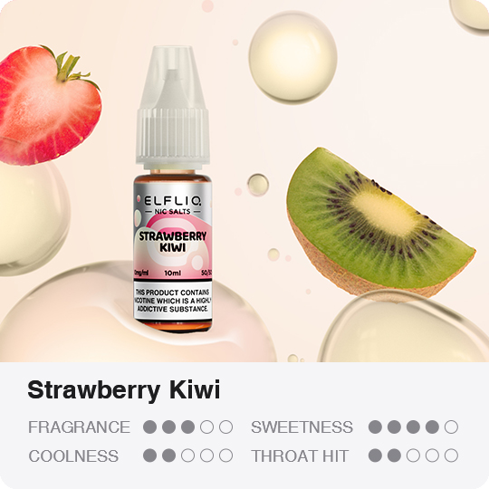 ElfLiq Strawberry Kiwi flavour profile